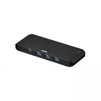 USB 3.2 Gen 1 koplietošanas slēdzis ATEN US4324 — 2 resursdatori uz 4 ierīcēm, USB-A/USB-C, 5 Gbit/s