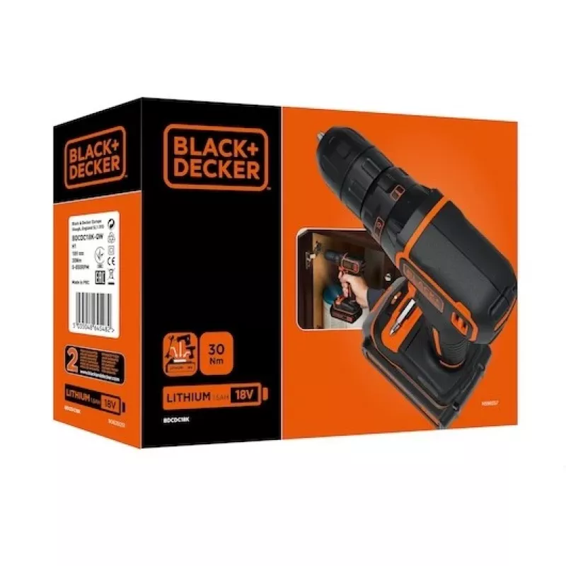Black & Decker BDCDC18-QW urbjmašīna 650 RPM Melna, Oranža