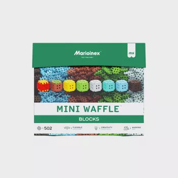 Marioinex Klocki Waffle Mini Blocks būvniecības rotaļlietu komplekts — 502 gabali