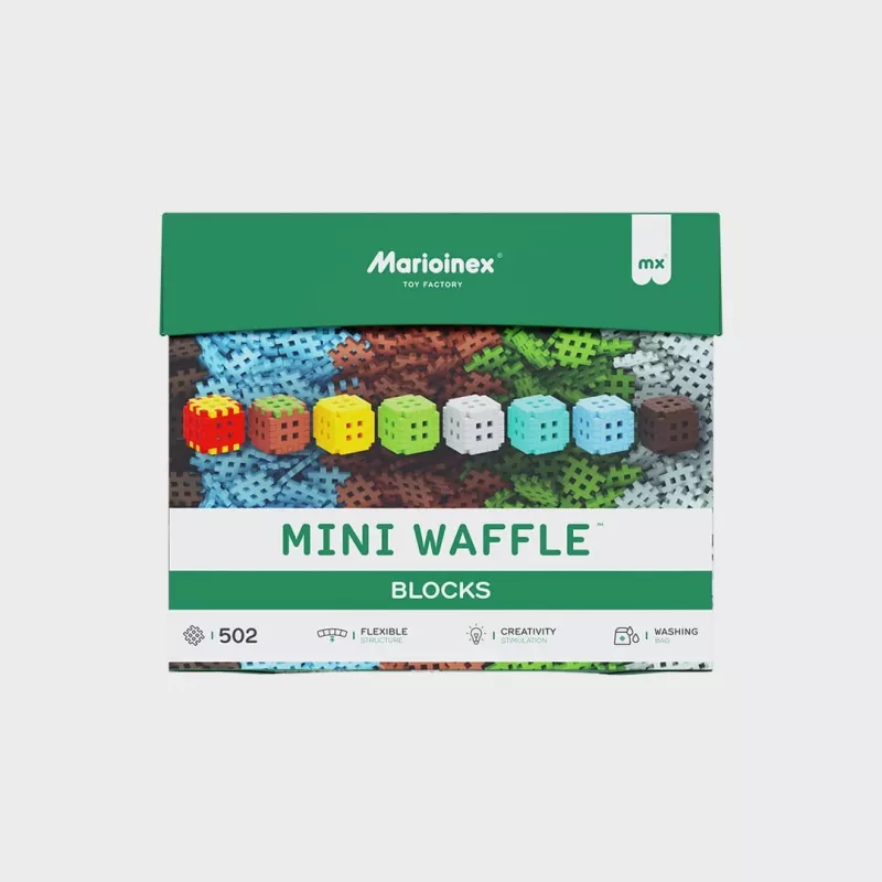 Marioinex Klocki Waffle Mini Blocks būvniecības rotaļlietu komplekts — 502 gabali