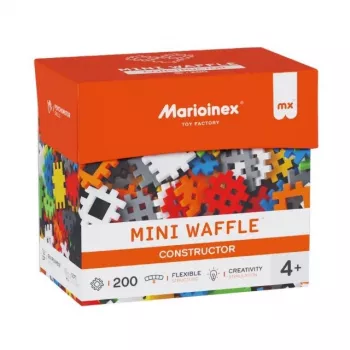 Konstruktors Marioinex Mini Waffle Constructor 200 gab. — celtniecības klucīši radošai rotaļai