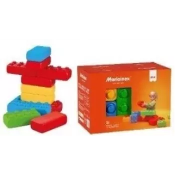 Būvķieģeļi Marioinex 908495 — 12 gabalu ķieģeļu stila komplekts