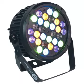 LIGHT4ME BLACK PAR 30x3W RGBA-UV LED prožektors