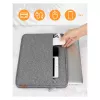 Sleeve maciņš Inateck LB01005 35,6 cm (14 collu) klēpjdatoriem, pelēks, vienkrāsaina virsma