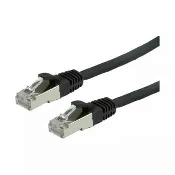 VALUE Patch Cable Cat.6 Class E S/FTP PiMF LSOH melns 10m