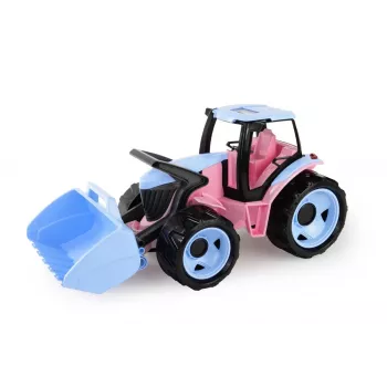 Rotaļlietu traktors ar lāpstu Lena modelis 02050 — Rozā, 62 cm