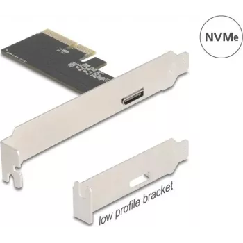 DELOCK PCI Express x4 uz 1x ārējo OCuLink (SFF-8612) adaptera karte, low-profile