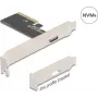 DELOCK PCI Express x4 uz 1x ārējo OCuLink (SFF-8612) adaptera karte, low-profile