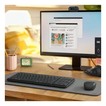 Logitech MK250 GRAPHITE bezvadu tastatūras un peles komplekts