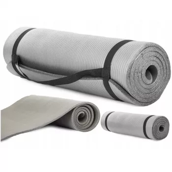 Extralink vingrošanas paklājs | fitness, pelēks, joga un aerobika 180x60cm