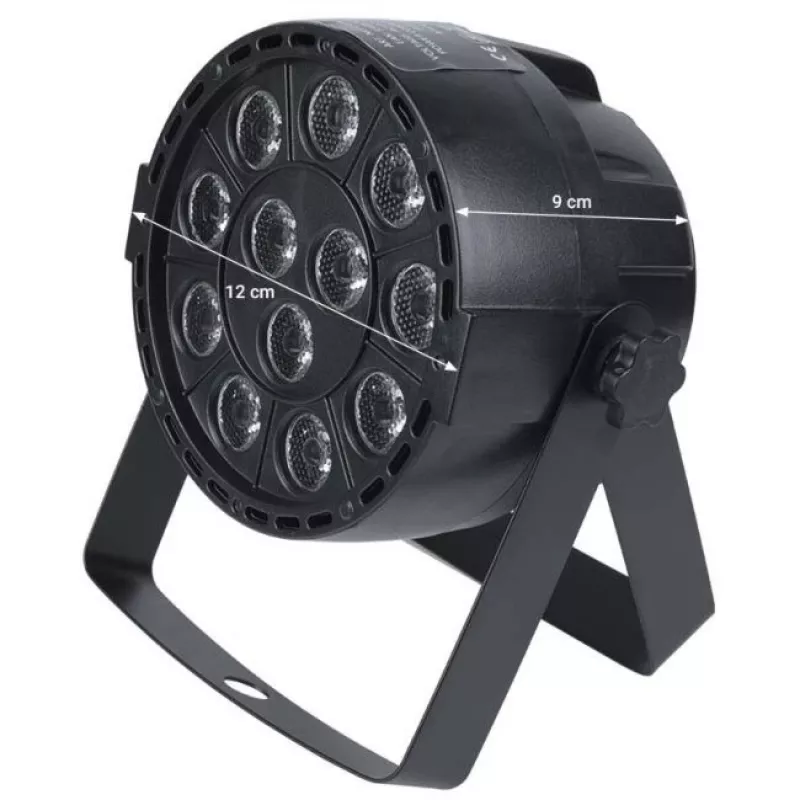 LIGHT4ME P12 LED PAR RGBW - LED prožektors RGBW, pilota vadība