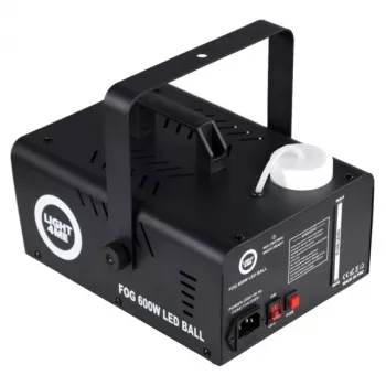 LIGHT4ME FOG 600W LED BALL - Dūmu/ miglas mašīna ar apgaismojuma efektu/disco bumba, bezvadu tālvadība