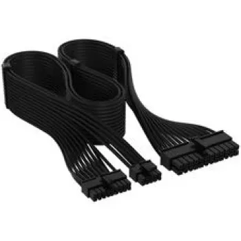 Corsair Premium Sleeved 24-Pin-ATX-Kabelis, Gen 5, Type-5 barošanas blokam - melns