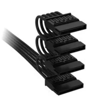 Corsair Premium Sleeved 4x SATA barošanas kabelis, Type-5 barošanas blokam - melns