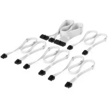 Corsair kabeļu komplekts, Type 4, DC Cable Starter Kit, individuāli apvalkoti - Balti