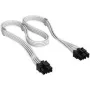 Corsair kabelis, Type 4, PCIe barošanas savienotājs, 8-pin (6+2), 650 mm, individuāli apvilkts - Balts