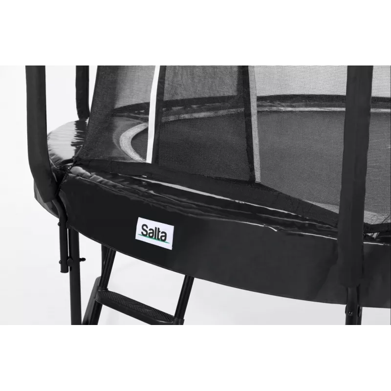 Trampolīns Salta First Class apaļš 366 cm, fitnesa trampolīns, melns, modelis 5373A