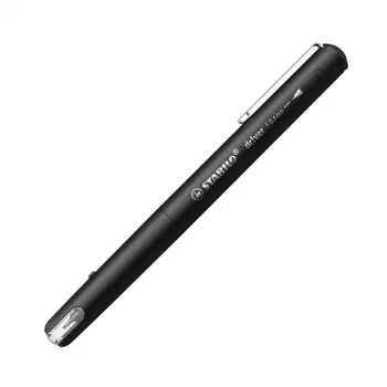 Finelaineris Stabilo dr!ver Melns, 0.4 mm gals, ūdens bāzes tinte