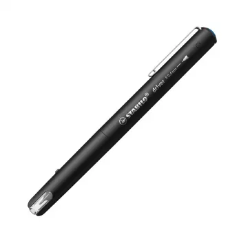 Stabilo dr!ver 1088/41 fineliner pildspalva — zila tinte, 0.4 mm, melns korpuss