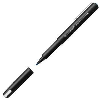 Rakstāmpiederumi Stabilo dr!ver fineliner Medium (0,8 mm) — zila tinte, melns korpuss