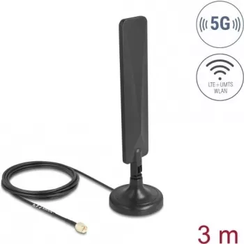 Antena DELOCK 10040 5G LTE SMA savienotājs 3 dBi omnidirekcionāla