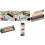 Finelīnijas pildspalvas Stabilo point 88 10 krāsu Click-Set ar plastmasas penāli un galda paklājiņu (modelis 8810-5)
