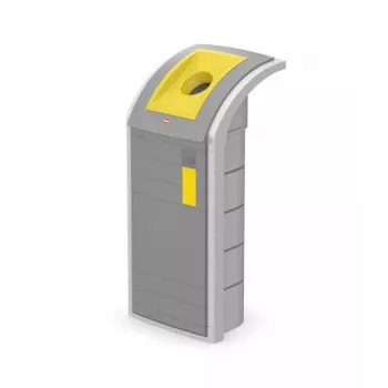 Atkritumu tvertne Hailo ProfiLine WSB Design Plus XXXL — taisnstūra ABS pelēka, Platums 500 mm, Dziļums 470 mm, Augstums 110 mm