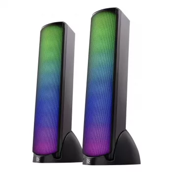 Datora skaļruņi DEFENDER SKYPULSE 2.0, Bluetooth, USB, 10W, RGB apgaismojums
