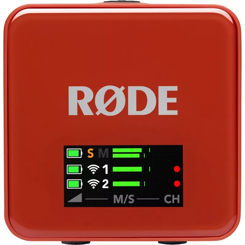 Bezvadu mikrofonu komplekts Rode Wireless Go III brūns — 2,4 GHz bezvadu pārraide, kompakts divu kanālu komplekts