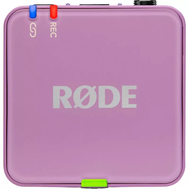 Bezvadu lavjeras mikrofons Rode Wireless Go III liliowy 2.4 GHz kompakts dizains