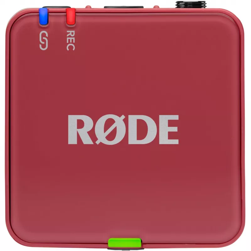 Bezvadu mikrofons Rode Wireless Go III Pink — kompakts 2,4 GHz raidītājs un uztvērējs, modelis WIGOGEN3ROS