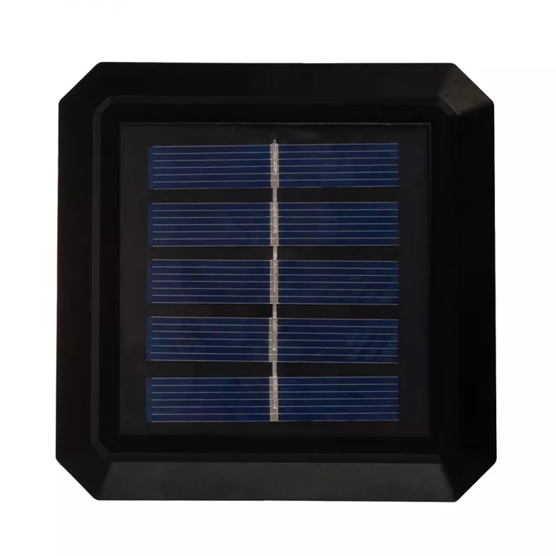 Saules LED staba lampa GreenBlue GB127 WW — neitrāli balta 3200K, 80×80 mm aploksnes formas abažūrs, NiMH akumulators