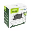 Saules LED staba lampa GreenBlue GB127 WW — neitrāli balta 3200K, 80×80 mm aploksnes formas abažūrs, NiMH akumulators