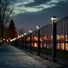 Saules LED staba lampa GreenBlue GB127 WW — neitrāli balta 3200K, 80×80 mm aploksnes formas abažūrs, NiMH akumulators