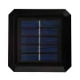 Saules LED staba lampa GreenBlue GB128 WW, 3200K neitrāli balta, aploksnes formas kupols, 100x100 mm, melna