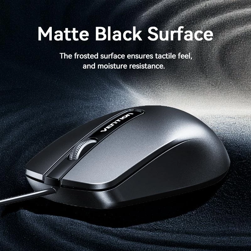 Pele USB optiskā MELNA/KTABG Vention