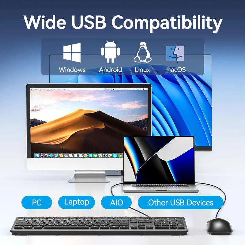 Pele USB optiskā MELNA/KTABG Vention