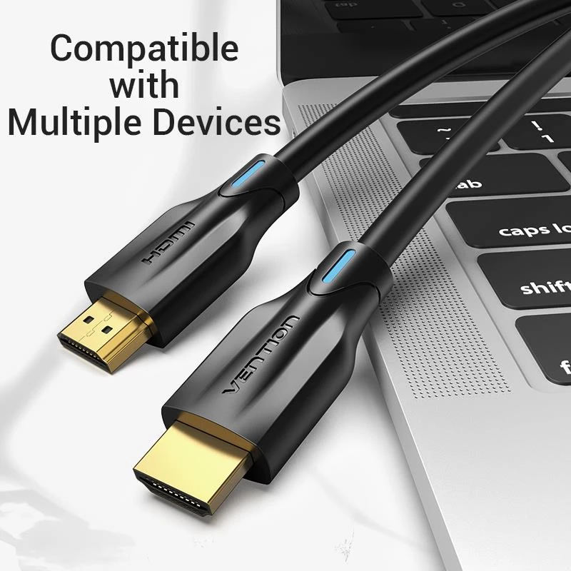 HDMI kabelis 8K/1M Melns Aanbf Vention