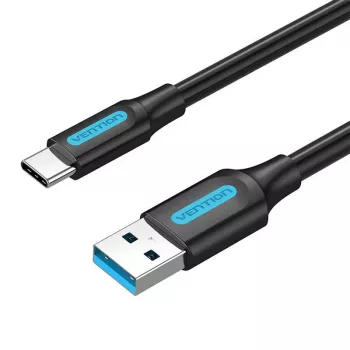 USB 3.0 A uz USB-C kabelis Vention COZBH 2m Melns PVC