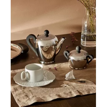 Alessi CA12/8 Bombé tējkanna, nerūsējošais tērauds 18/10 (CA12/8)