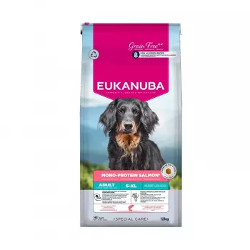 EUKANUBA Special Care Mono-Protein Adult Salmon sausa suņu barība 12 kg