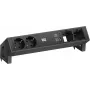 Strāvas modulis Bachmann DESK2 ar 2x CEE7/3 kontaktligzdām, 2x datorportiem, 2x USB lādētāju 22W, melns, 0.2m GST