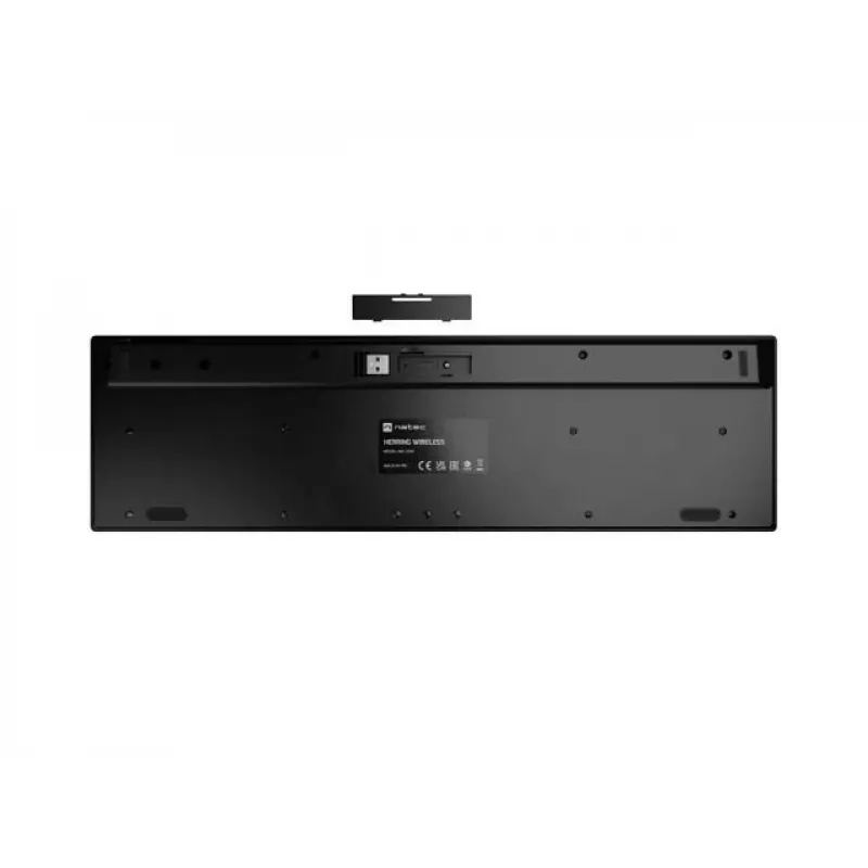 Bezvadu klaviatūra NATEC HERRING 2.4 GHz, plāna, US izkārtojums
