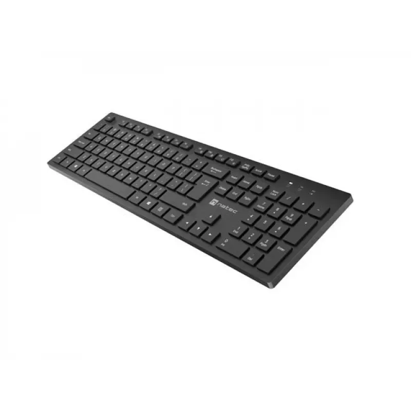 Bezvadu klaviatūra NATEC HERRING 2.4 GHz, plāna, US izkārtojums