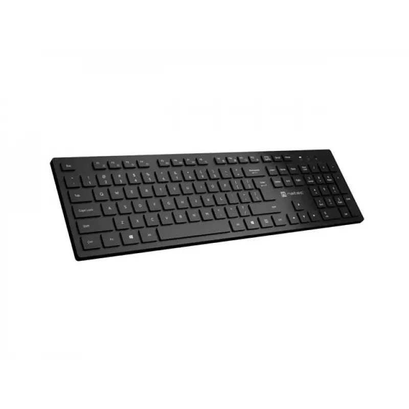 Bezvadu klaviatūra NATEC HERRING 2.4 GHz, plāna, US izkārtojums