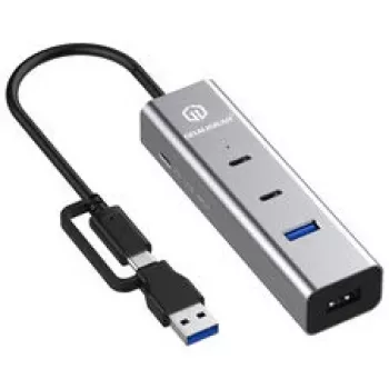 USB centrmezgls GrauGear G-HUB2A2C1-PD 4 porti PD — 2x USB-C, 2x USB-A