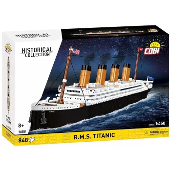 Būvkomplekts Cobi R.M.S. Titanic modelis, 848 gabali, kolekcionējams kuģa modelis