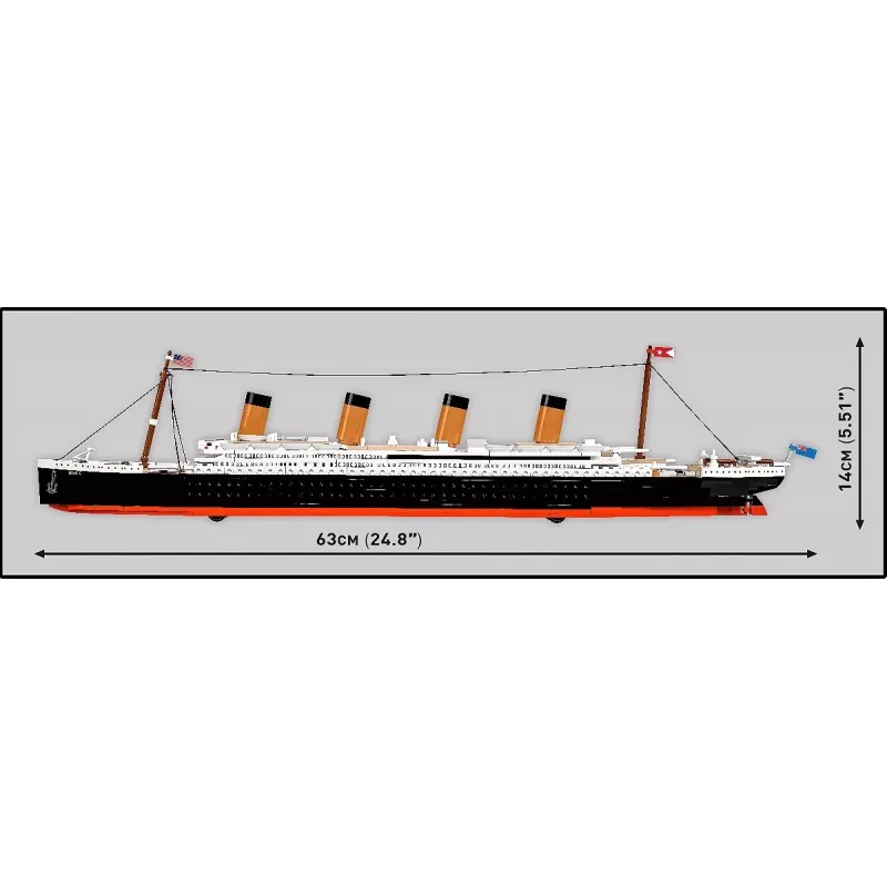 Būvkomplekts Cobi R.M.S. Titanic modelis, 848 gabali, kolekcionējams kuģa modelis