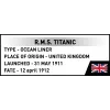 Būvkomplekts Cobi R.M.S. Titanic modelis, 848 gabali, kolekcionējams kuģa modelis