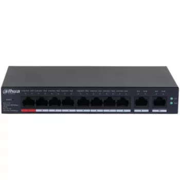 Slēdzis DAHUA CS4010-8GT-110 PoE 10 porti, 8 PoE porti